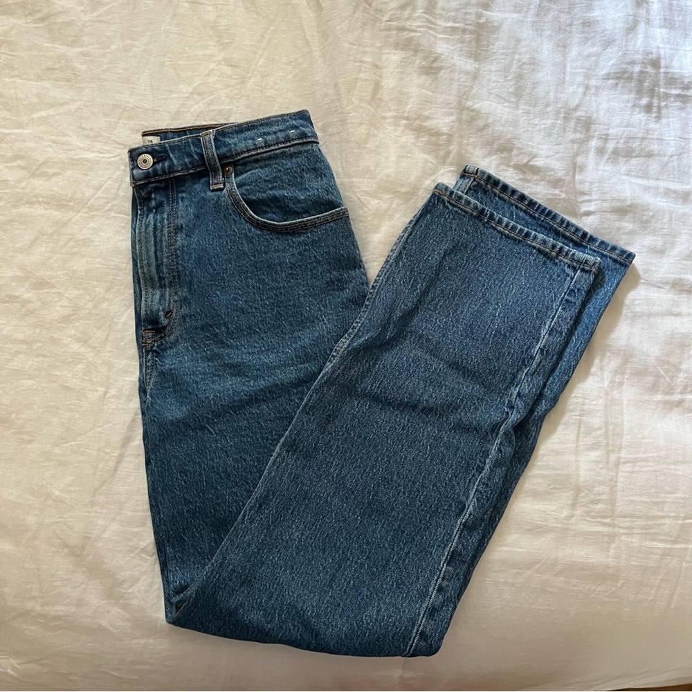 The 90s Straight Ultra High Rise Jean in Dark Wash
